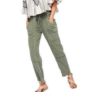 Free People Feelin' Good Utility Cargo Pants in Eden Green Size Small